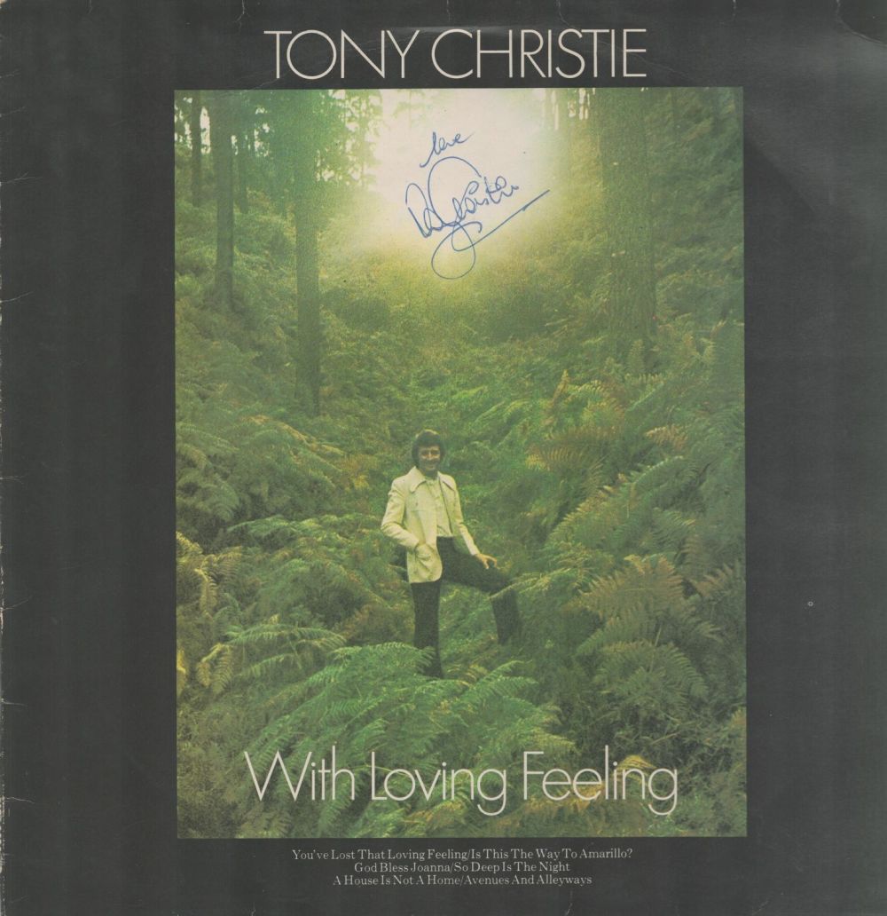 Lot 313: Tony Christie English Singer Signed Lp Record 'With...
