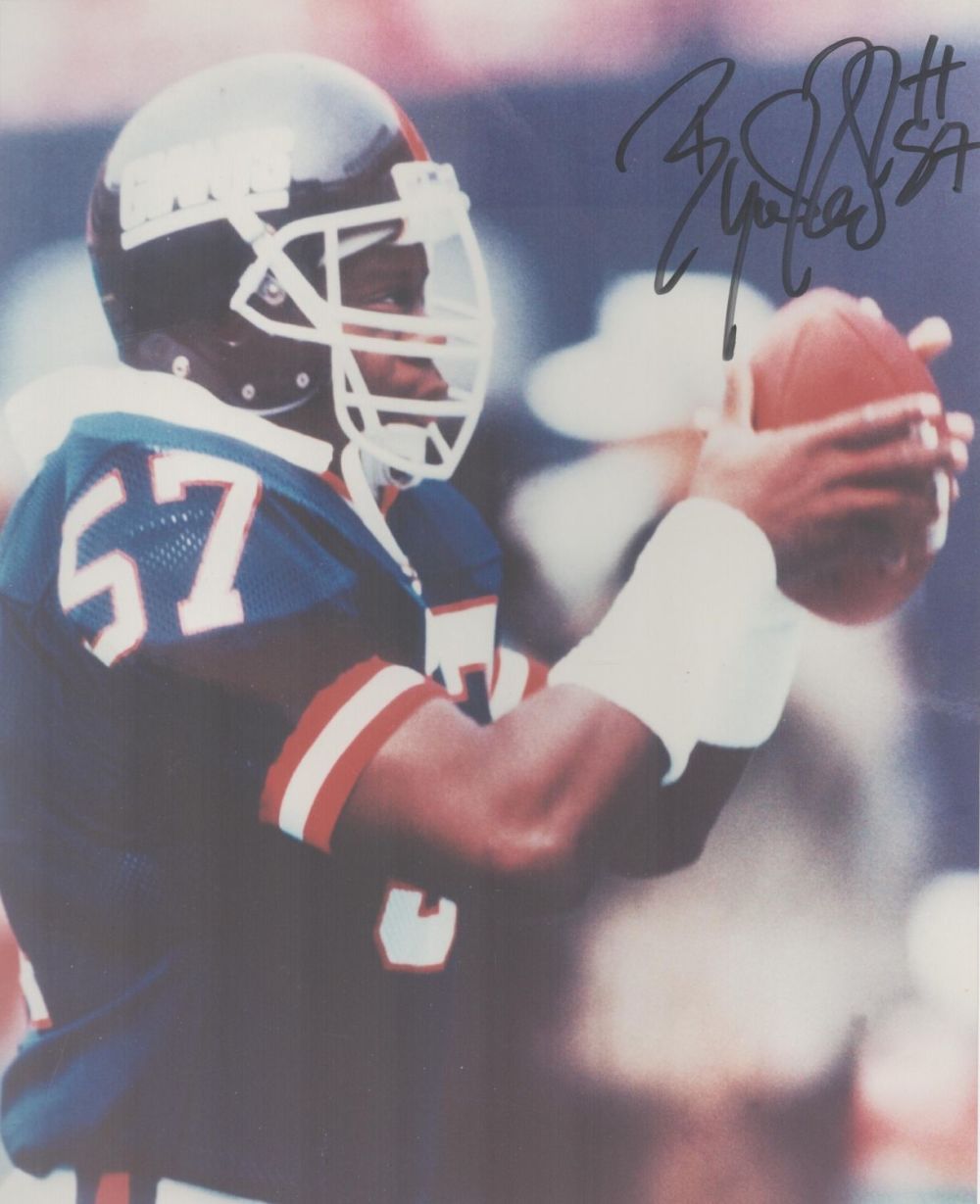 Lot 328: Byron Hunt Signed Nfl New York Giants 8x10...