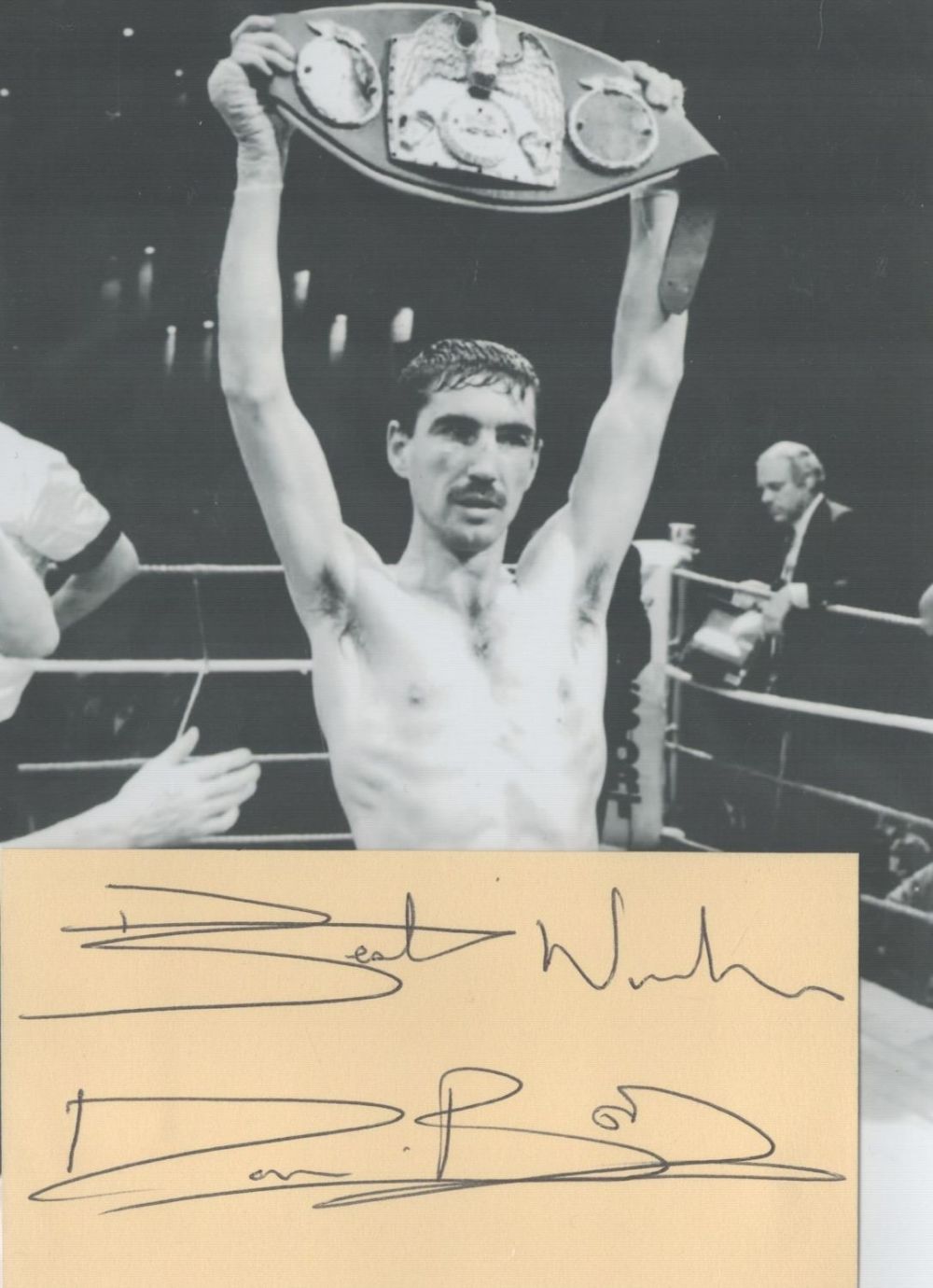 Lot 332: Dave 'Boy' Mcauley Signed Album Card With Boxing...