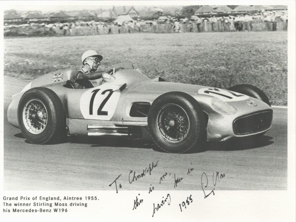 Lot 340: Stirling Moss (1929-2020) British Formula One Driver Signed...