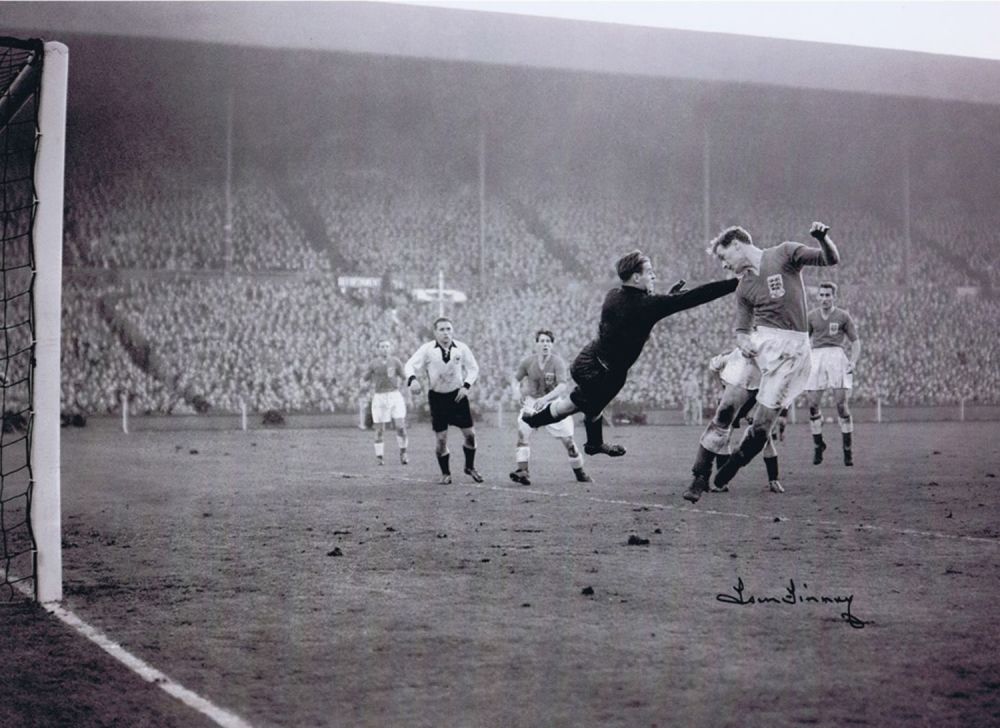 Lot 355: Football Autographed Tom Finney 16 X 12 Photo:...