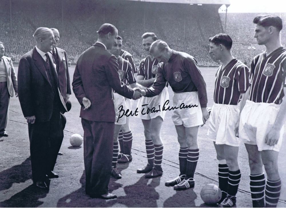 Lot 366: Football Autographed Bert Trautmann 16 X 12 Photo:...