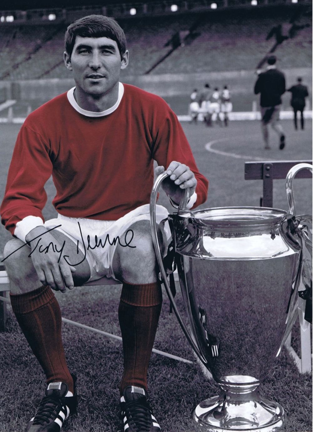Lot 368: Football Autographed Tony Dunne 16 X 12 Photo:...