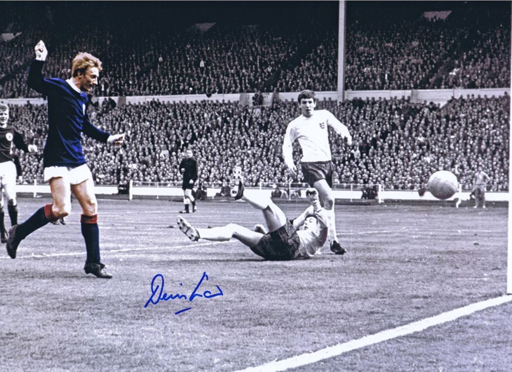 Lot 375: Football Autographed Denis Law 16 X 12 Photo:...