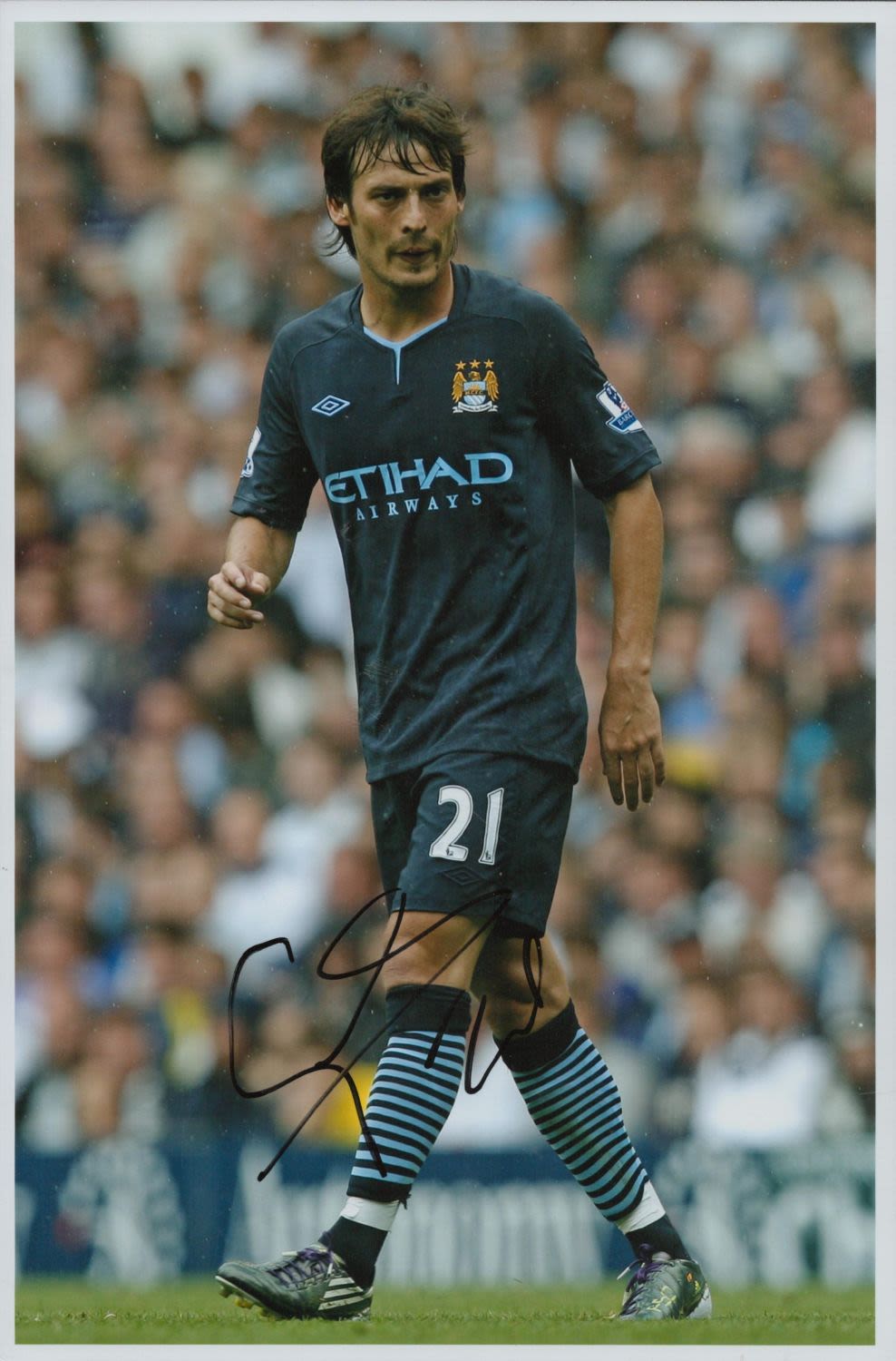 Lot 403: David Silva signed 12x8 inch colour photo pictured...