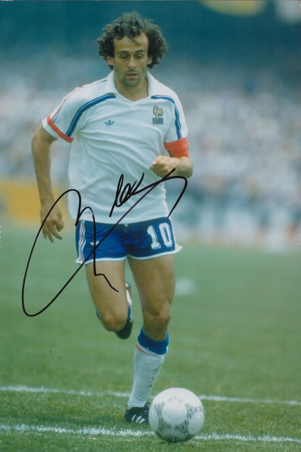 Lot 405: Michel Platini signed 12x8 inch colour photo pictured...