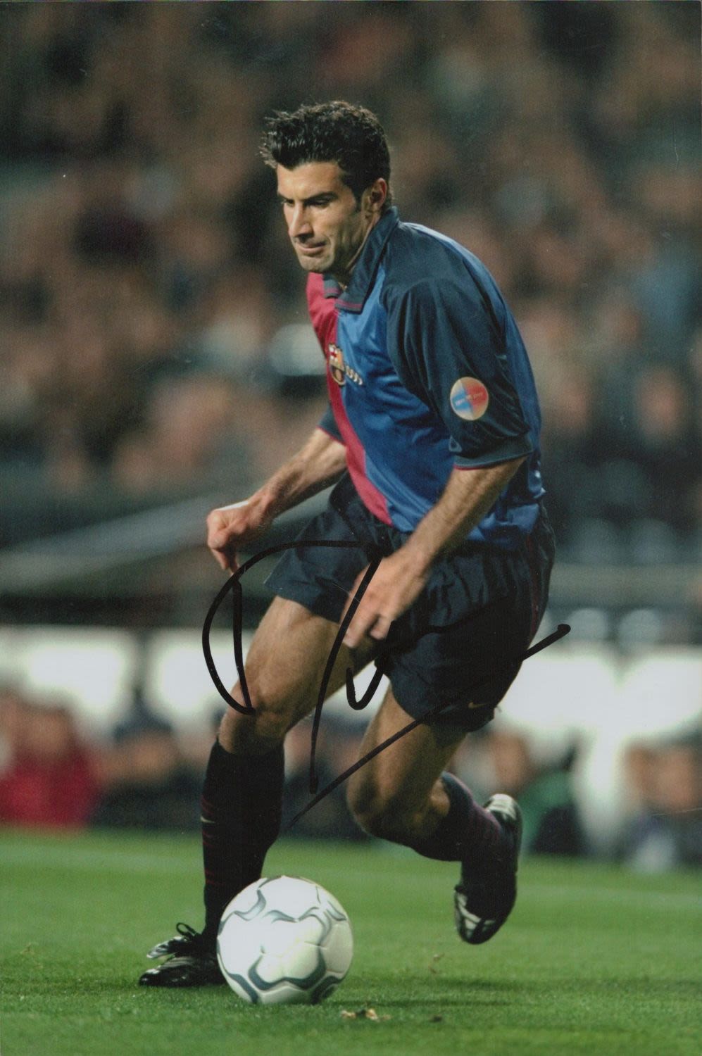 Lot 406: Luis Figo signed 12x8 inch colour photo pictured...