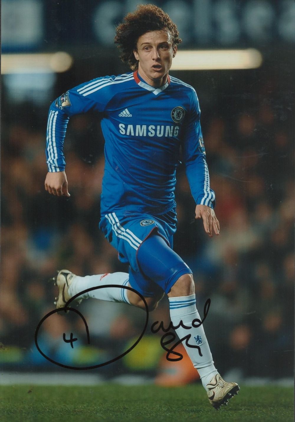 Lot 408: David Luiz signed 12x8 inch colour photo pictured...
