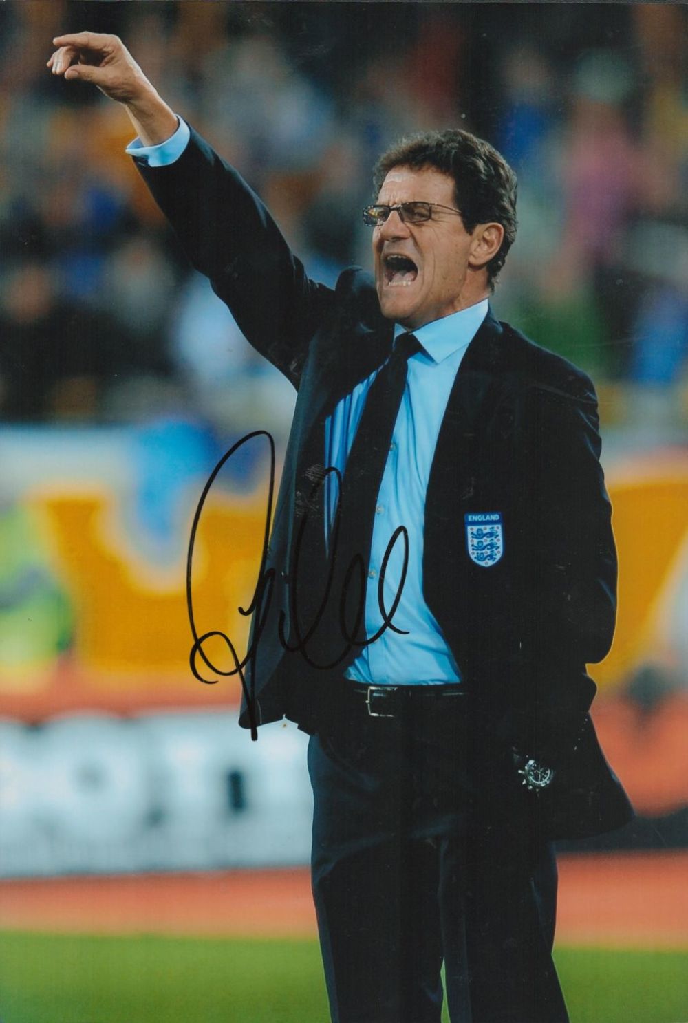 Lot 409: Fabio Capello signed 12x8 inch colour photo pictured...