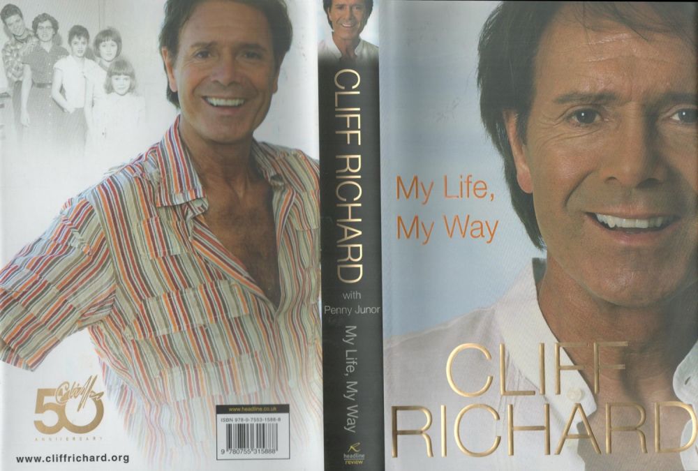 Lot 436: Cliff Richard signed hardback book My Life My...