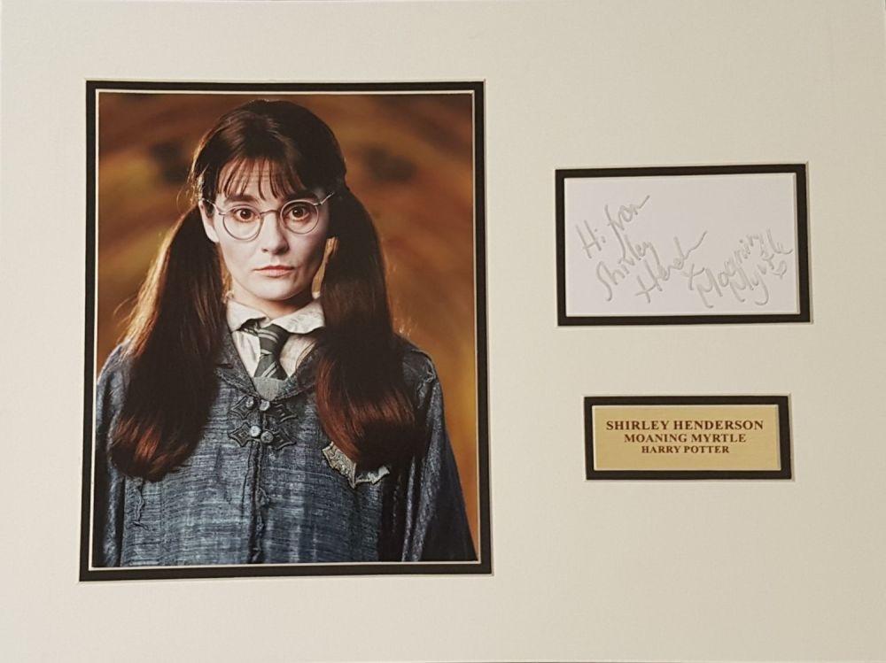 Lot 456: Shirley Henderson signed Autograph colour photo. Moaning Myrtle...
