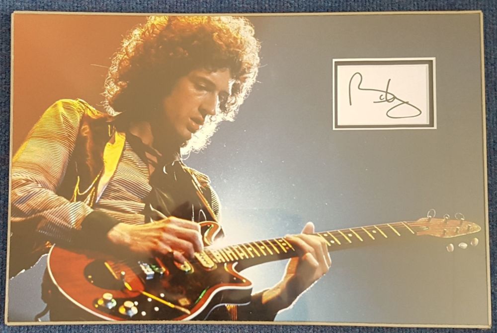 Lot 458: Brian May signed Musician and Activist colour picture...