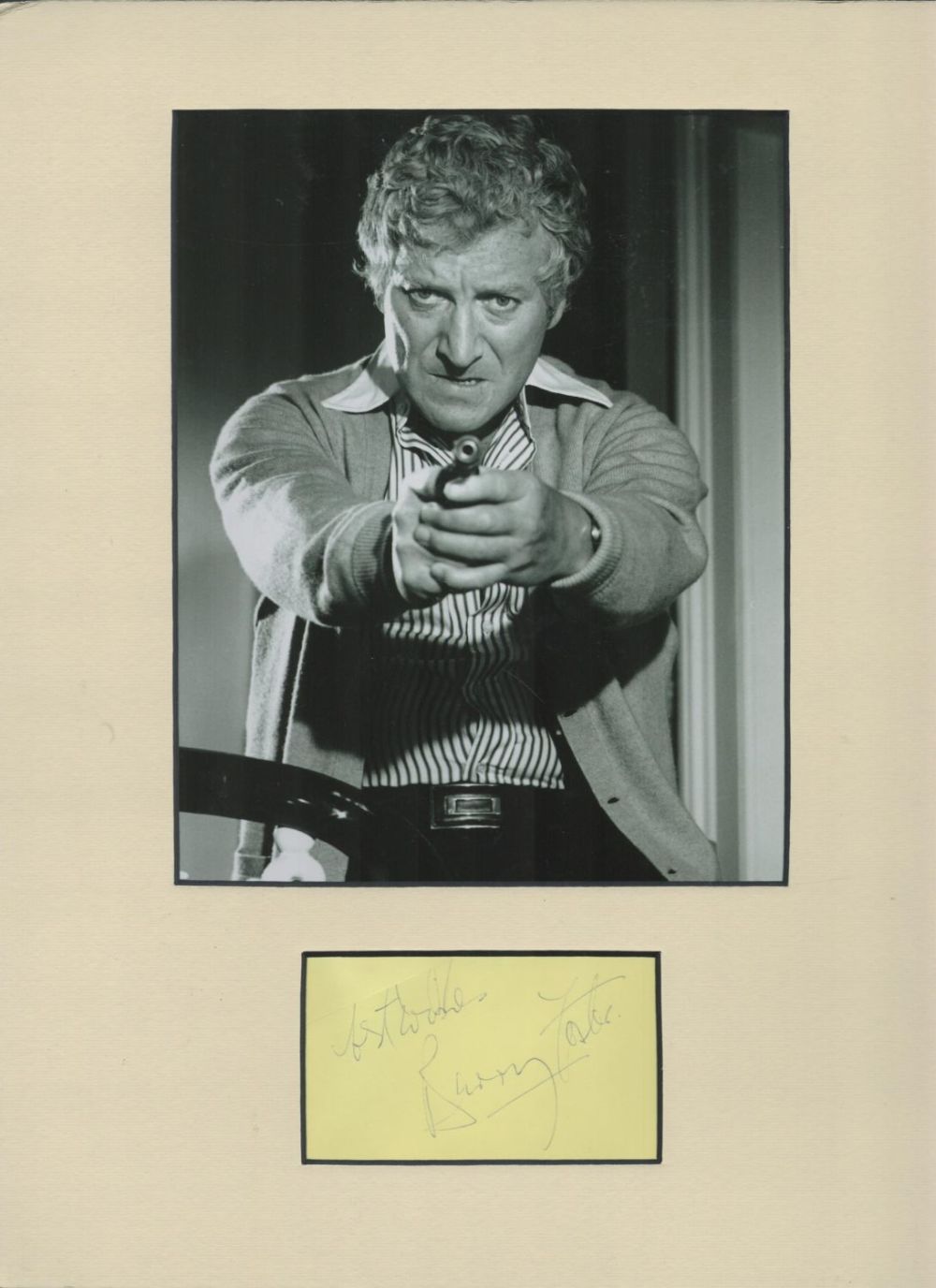 Lot 464: Barry Foster signed autograph black and white photo...
