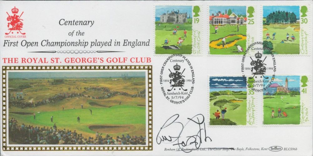 Lot 472: Bruce Forsyth signed Open Championship FDC. 5/7/94 Sandwich...