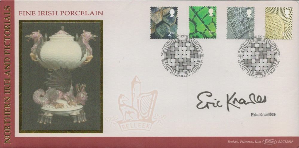 Lot 482: Eric Knowles signed Northern Ireland pictorial definitives FDC....