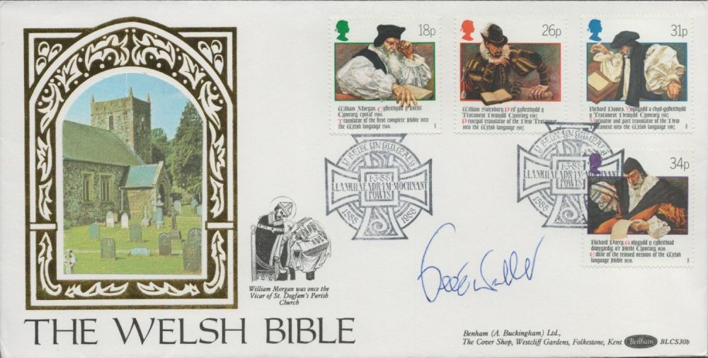 Lot 501: Peter Walker signed The Welsh Bible FDC. 1/3/88...