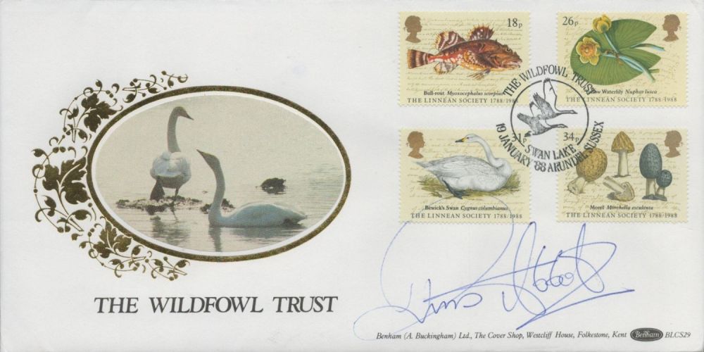 Lot 504: Russ Abbot signed Wildfowl Trust FDC. 19/1/88 Arundel...