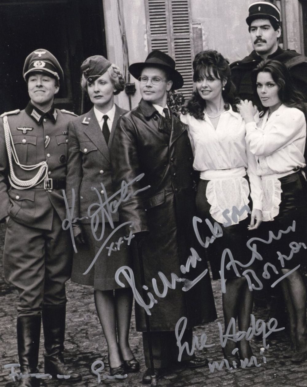 Lot 542: Allo Allo comedy 8x10 photo signed by actress...