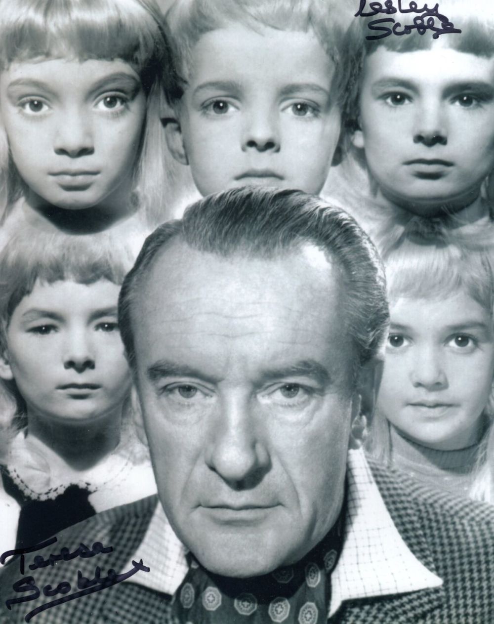Lot 543: Village of the Damned horror movie photo signed...