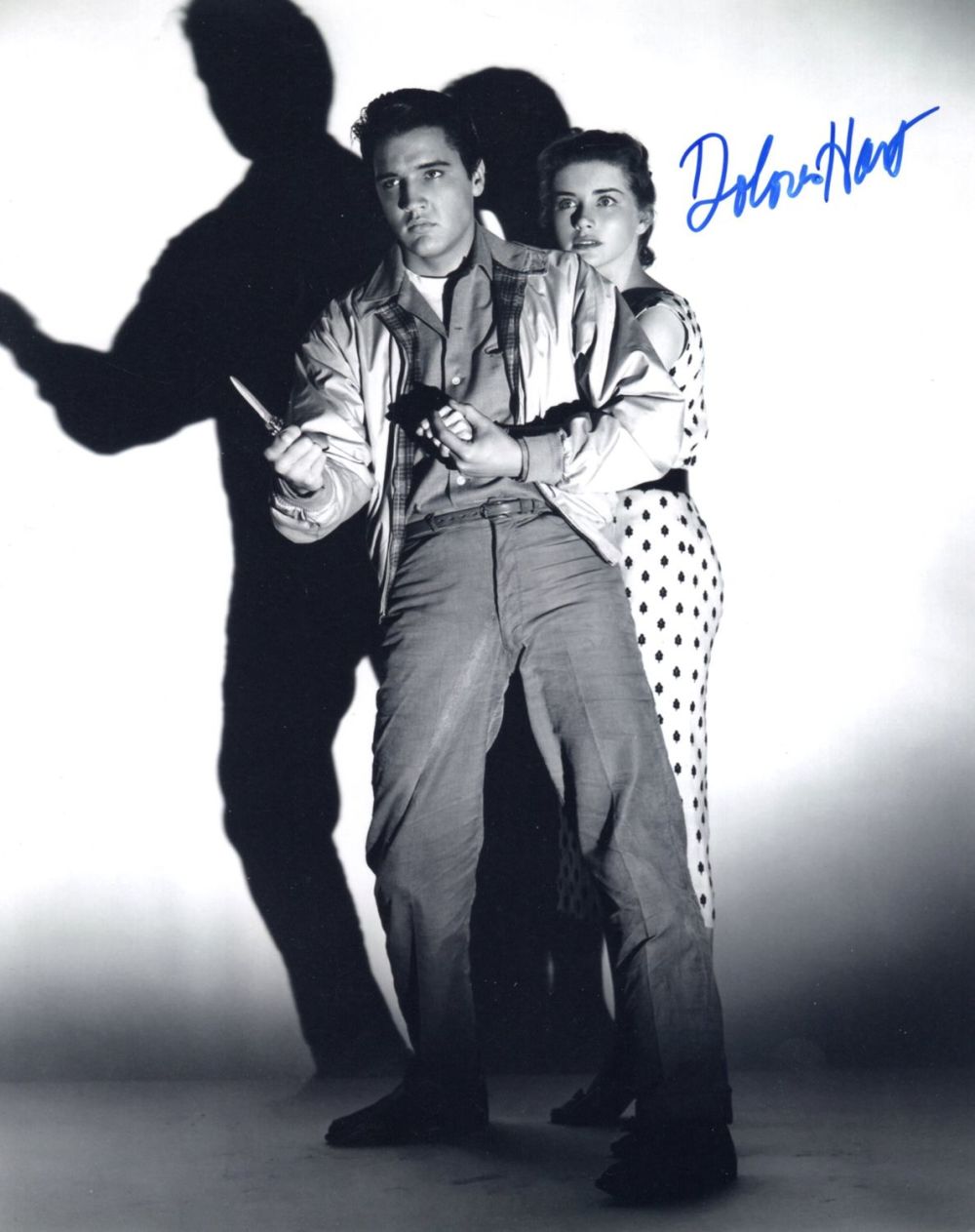 Lot 566: Elvis Presley movie King Creole 8x10 photo signed...
