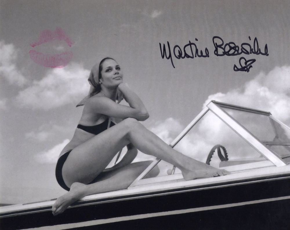 Lot 592: 007 James Bond actress Martine Beswick signed and...