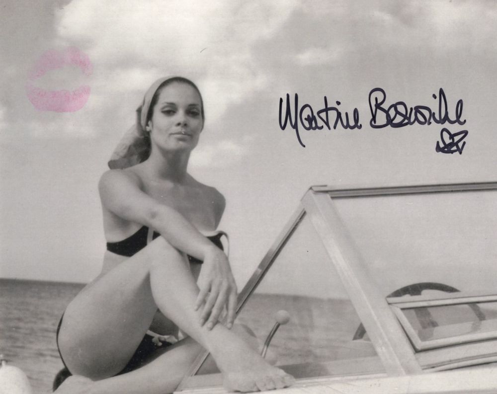 Lot 593: 007 James Bond actress Martine Beswick signed and...