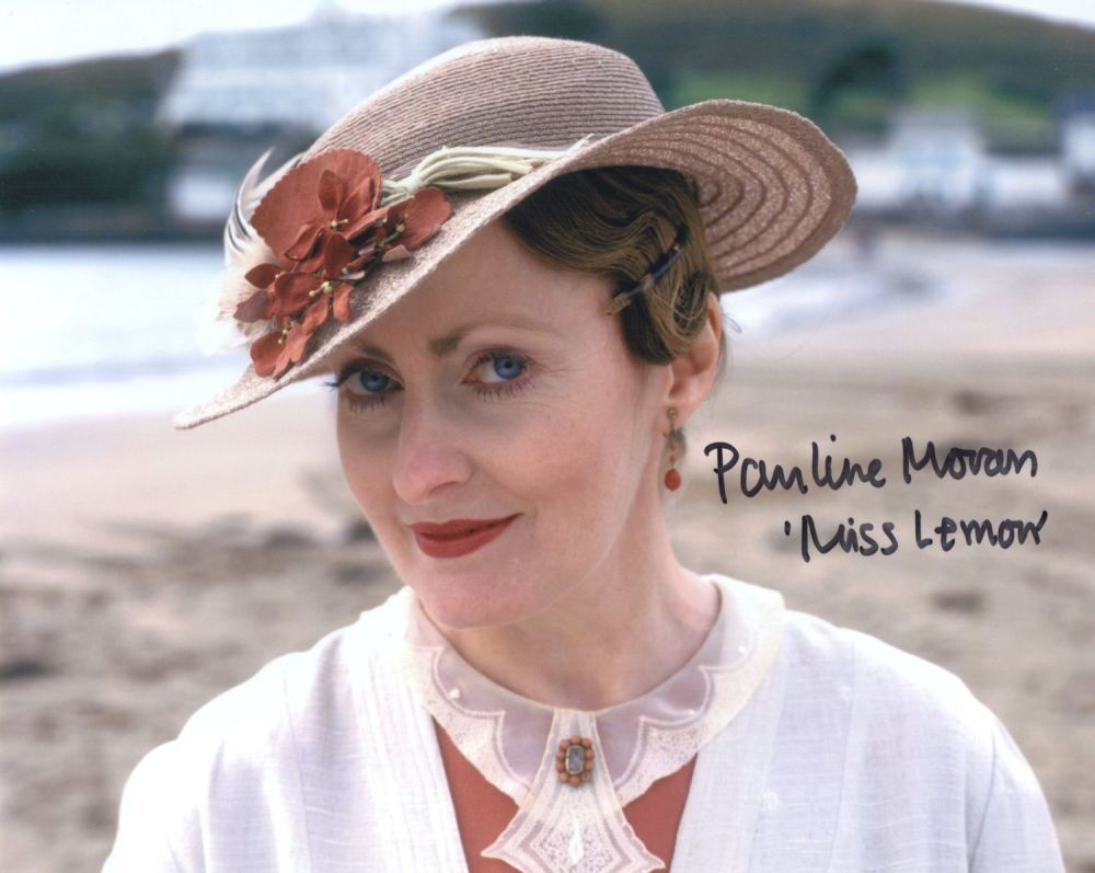 Lot 628: Poirot 8x10 photo signed by actress Pauline Moran...