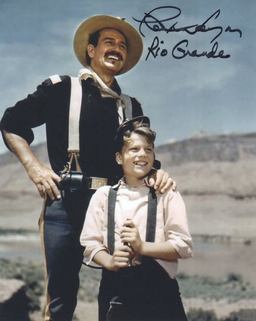 Lot 633: Rio Grande classic John Wayne western 8x10 photo...