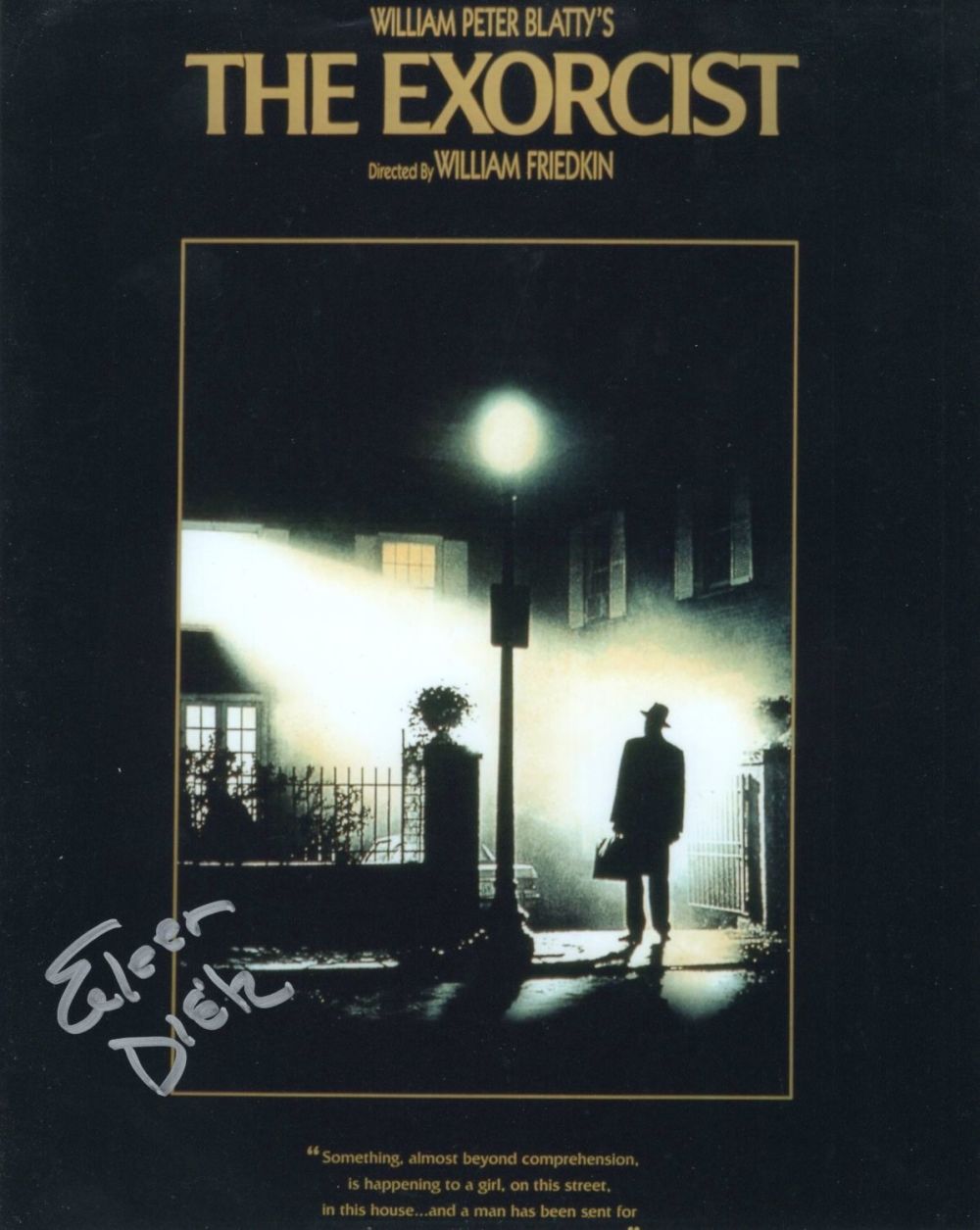 Lot 638: The Exorcist horror movie 8x10 poster photo signed...