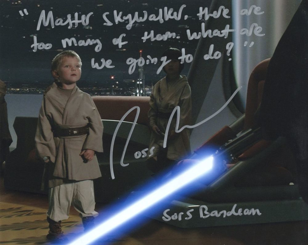 Lot 644: Star Wars 8x10 movie photo signed by actor...
