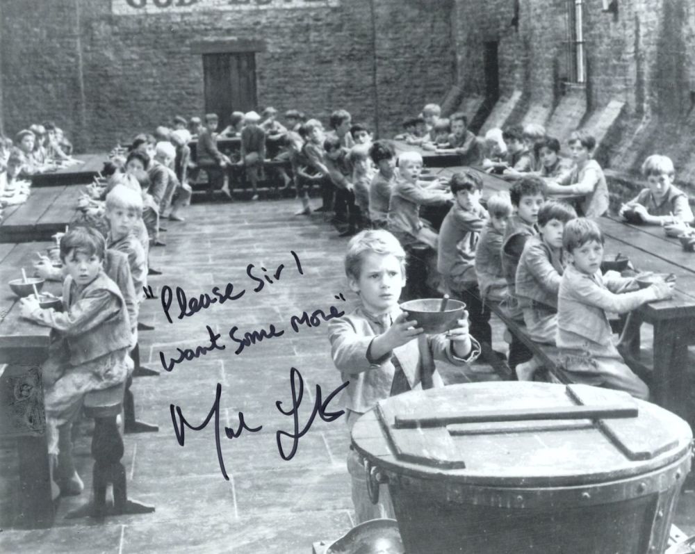 Lot 646: Oliver! 8x10 inch photo from one of the...