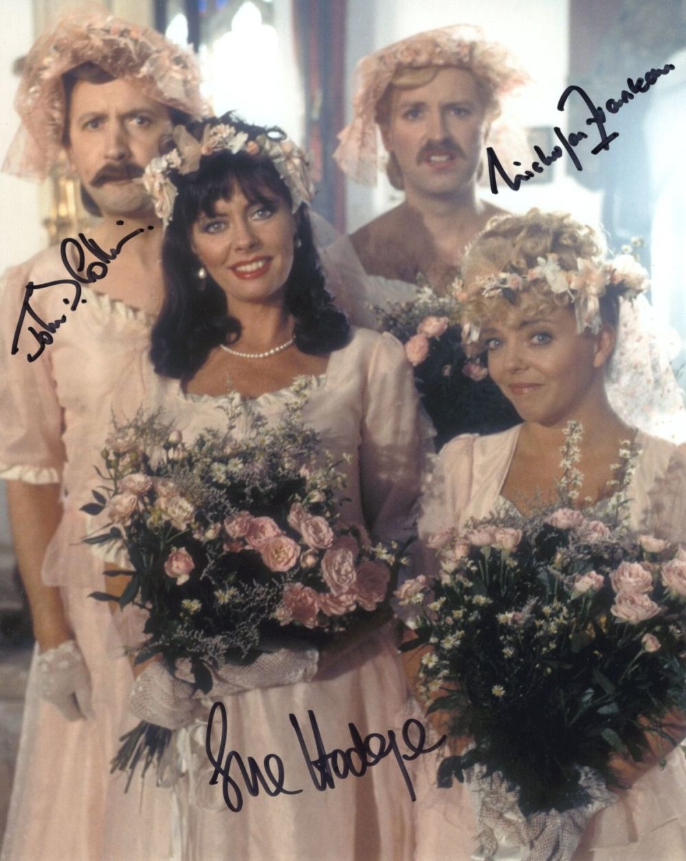 Lot 680: Allo Allo comedy 8x10 photo signed by 3...