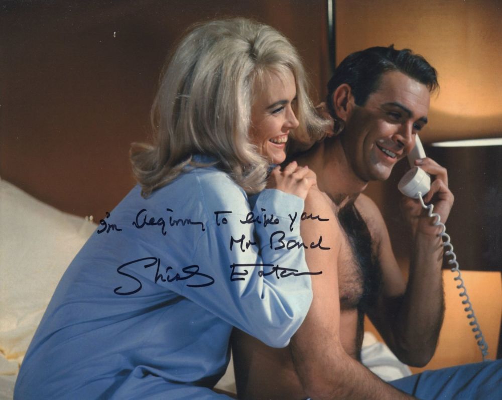 Lot 704: 007 James Bond movie Goldfinger 8x10 photo upon...