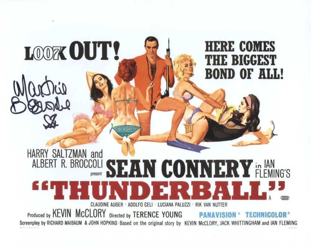 Lot 714: 007 James Bond movie Thunderball 8x10 photo signed...