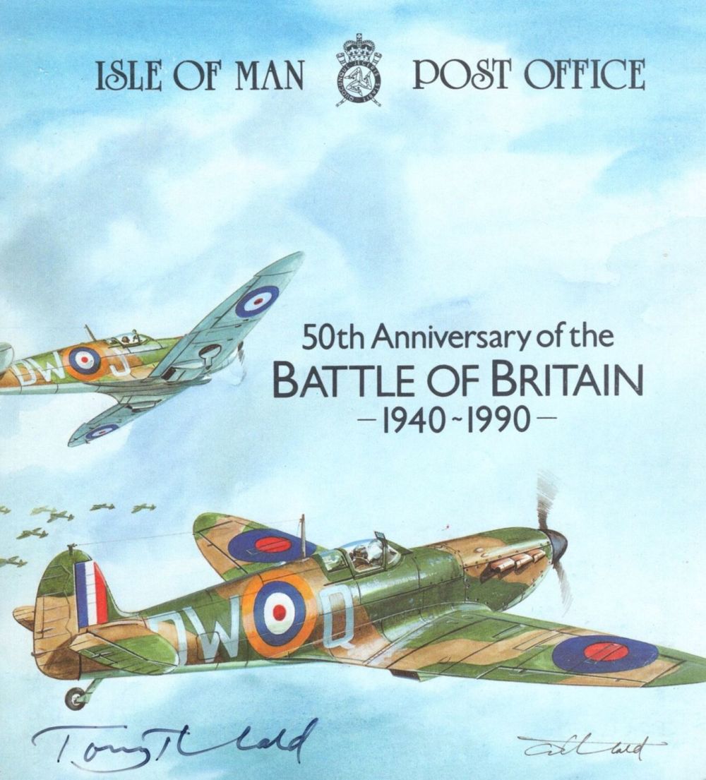 Lot 742: Battle of Britain stamp booklet sheets housed in...