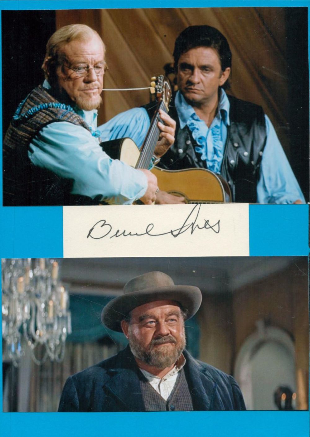Lot 75: Burl Ives 8x6 inch mounted signature piece includes...