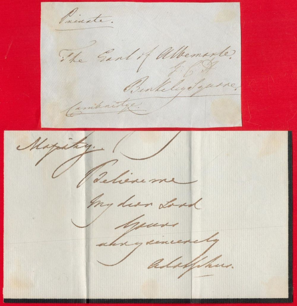 Lot 174: Free front 1835 from Lord Rowland Hill, Viscount...