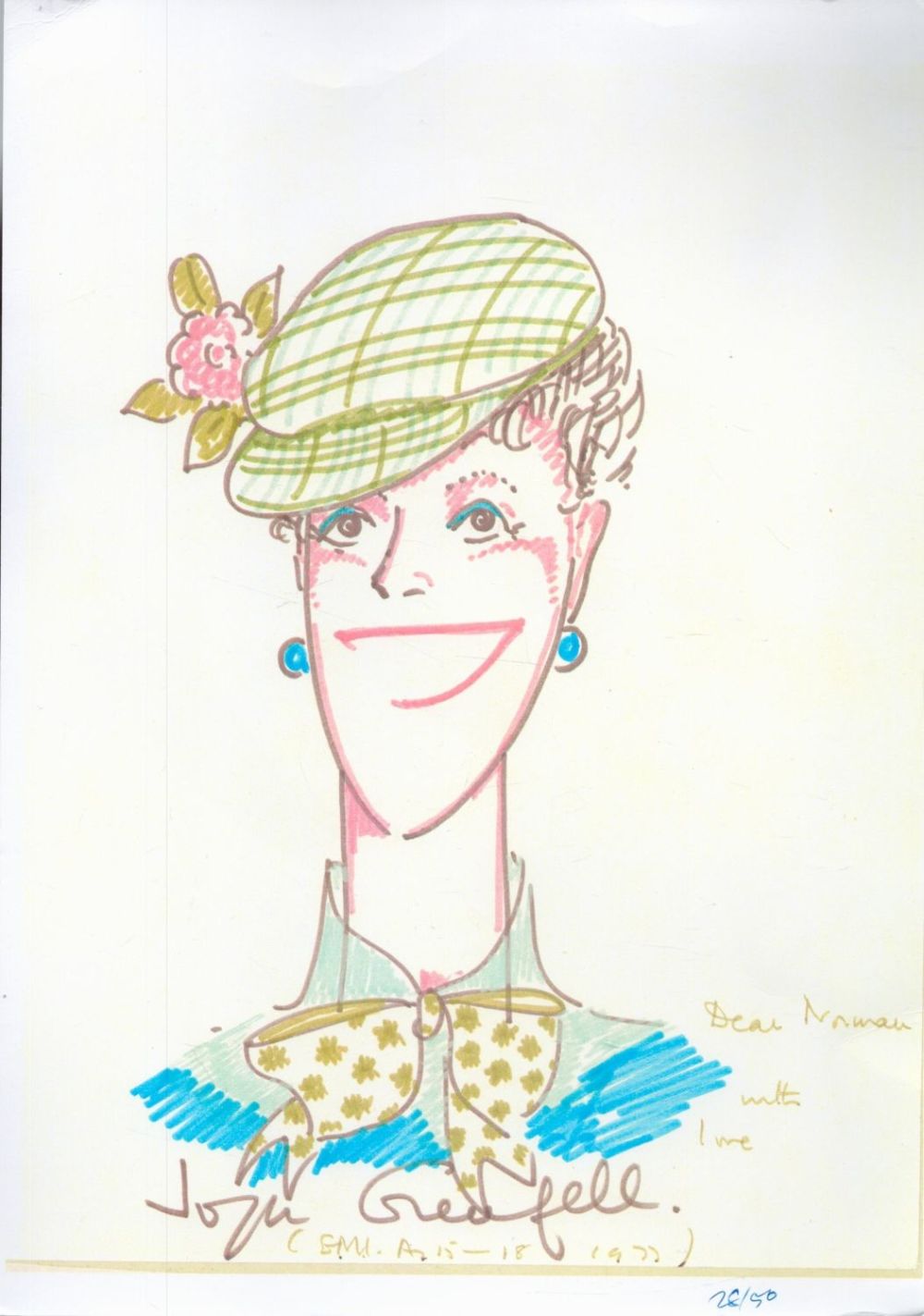 Lot 270: Anne Crawford Signed 7 x 5 inch Vintage...