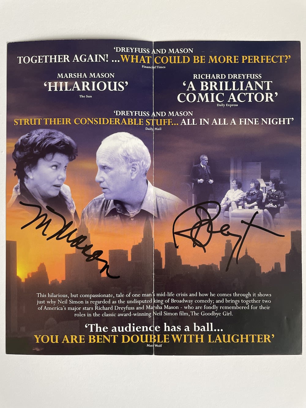 Lot 55: Richard Dreyfuss, Marsha Mason The Prisoner of Secondave...