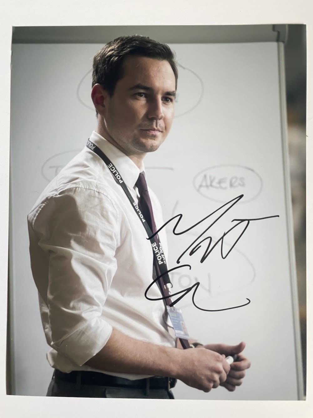 Lot 61: Martin Compston Line of Duty Actor 10x8 inch...