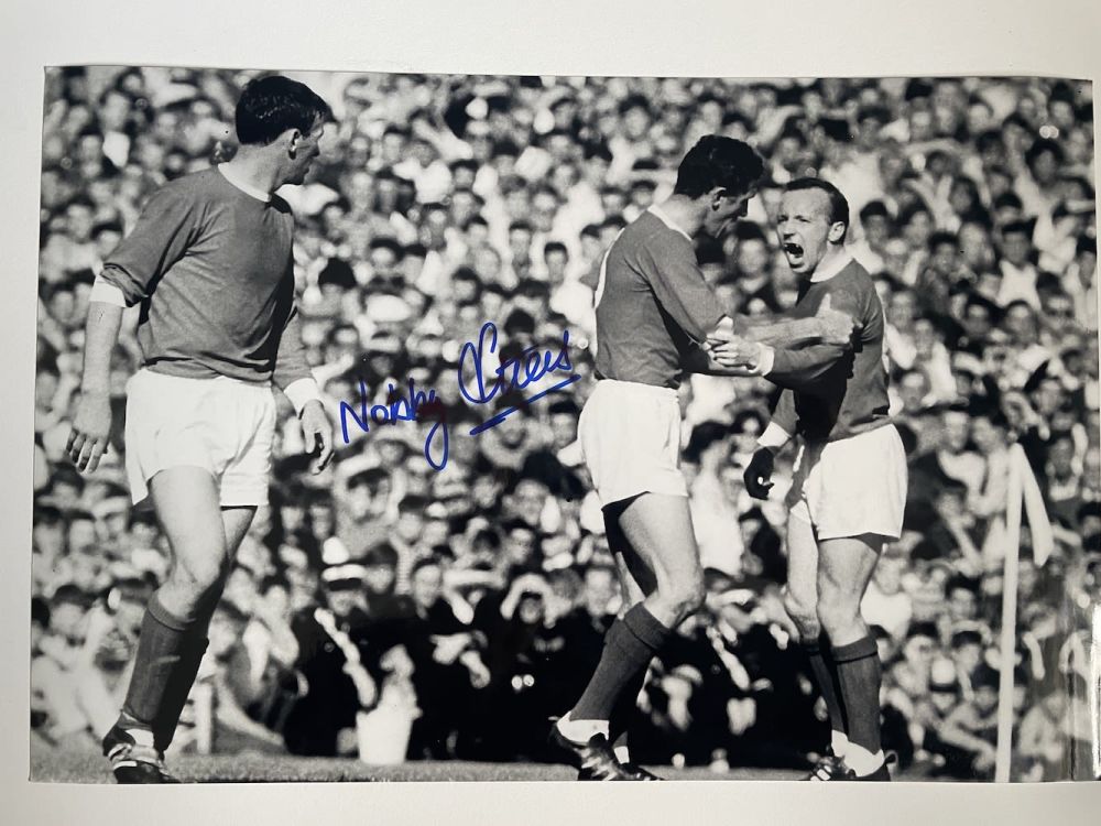 Lot 69: Nobby Stiles Former Manchester United Footballer 12x8 inch...