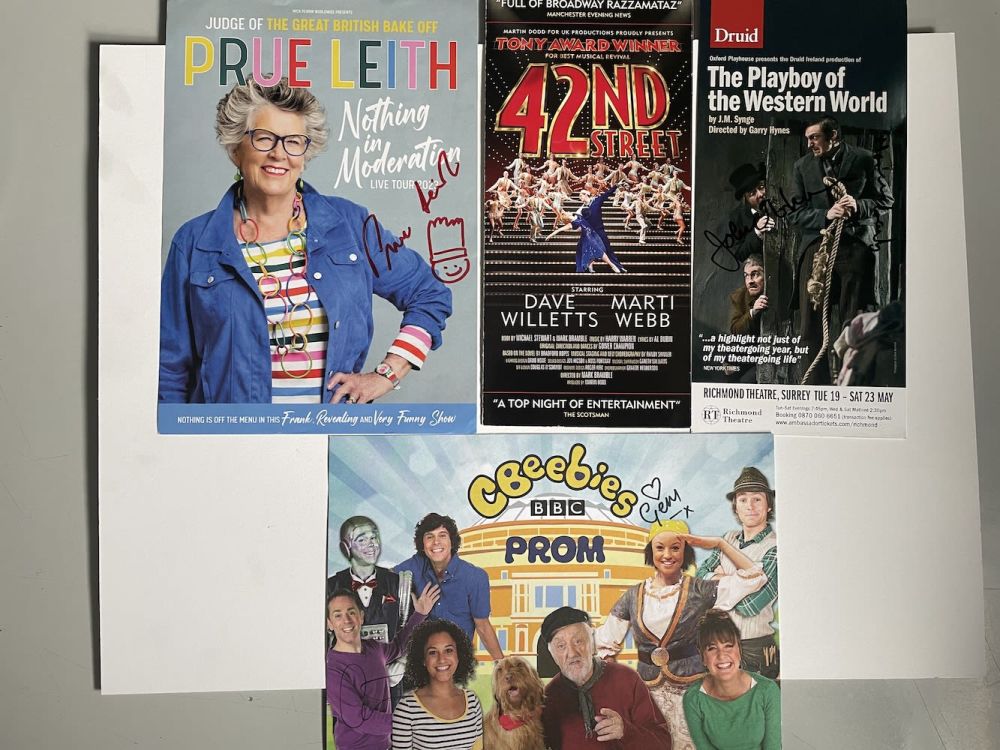 Lot 78: Christopher Timothy, Prue Leith, Bruce Montague, Kelly Hotten...