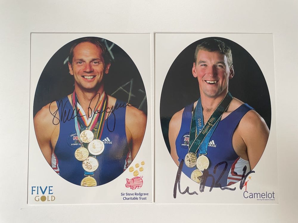 Lot 82: Steve Redgrave and Matthew Pinsent Olympic Rowing Legends...