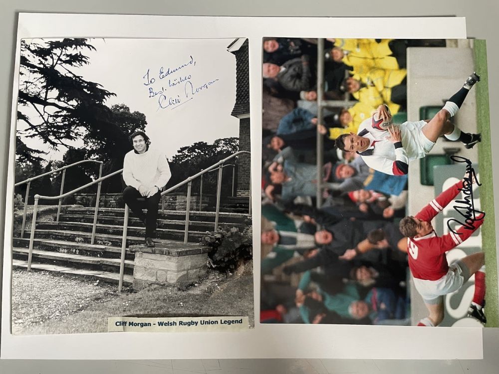 Lot 84: Luger, Chalmers, Gareth Edwards, Dawson, Carling, Henry and...