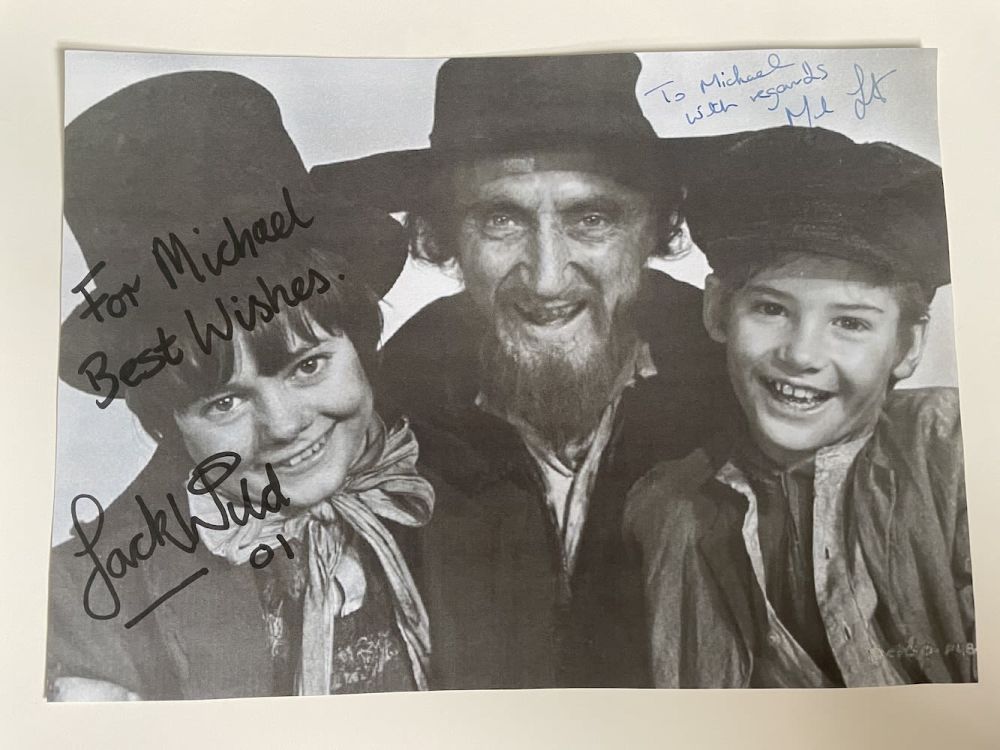 Lot 91: Jack Wild, Mark Lester Child Actors, Oliver 10x8...