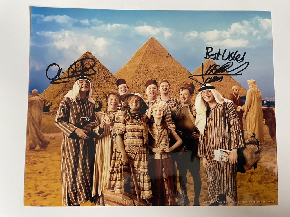 Lot 99: Oliver and James Phelps Harry Potter Film Actors...