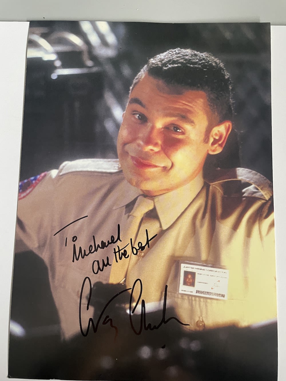Lot 107: Craig Charles Popular Actor, Red Dwarf 12x8 inch...
