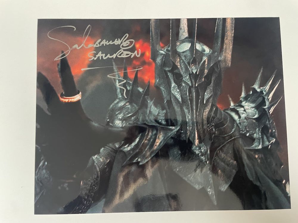 Lot 115: Sala Baker Lord of the Rings Actor, Sauron...