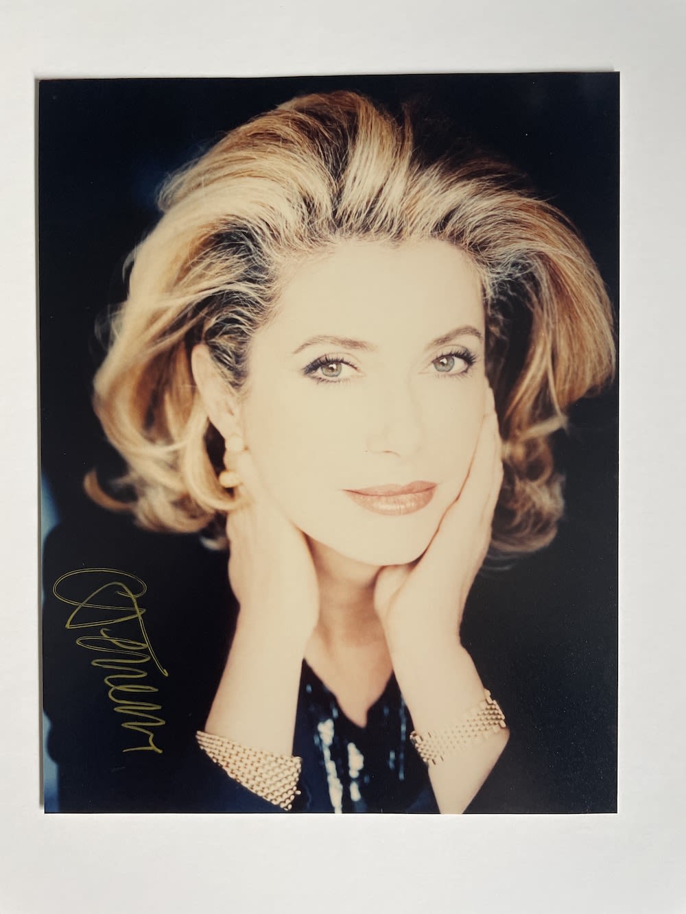 Lot 122: Catherine Deneuve Legendary French Actress 6x4 inch signed...