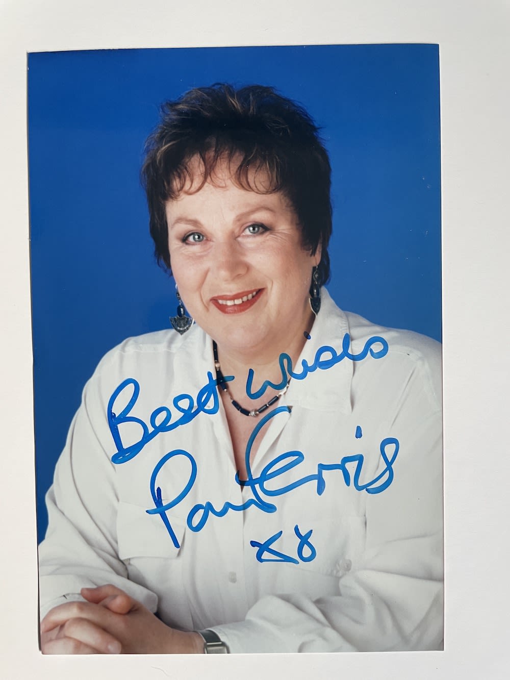 Lot 131: Pam Ferris Popular British Actress 6x4 inch signed...